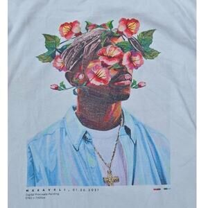 Nashid Chroma | 100% Organic Cotton MXKAVXLI Tupac T-shirt  | Size Medium